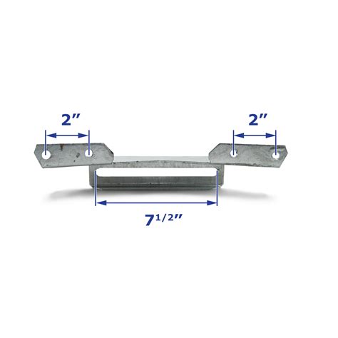 Pontoon Boat Trailer Bunk Bracket Narrow Profile Wing Style Galvanized