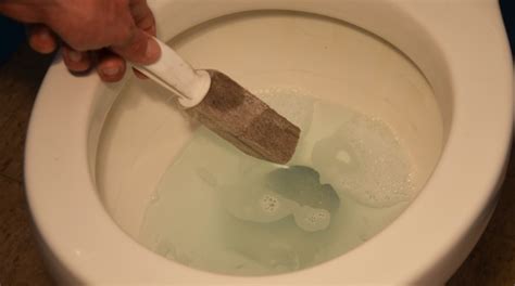 (porcelain toilets can also be damaged by hard scrubbing with abrasive cleaners.) to use white vinegar, turn off the water to the toilet and flush it, leaving only a little water in the bowl. How to Remove Toilet Bowl Rings with a Pumice Stone | Glen ...