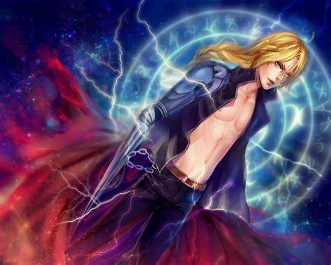 Edward Elric Blond Hair Blonde Cute Alchemist Long Hair 3d Elric Cg Fullmetal Alchemist