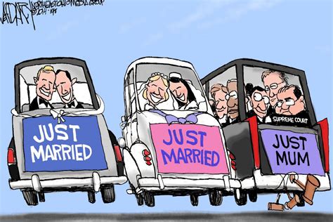 Supreme Court Same Sex Marriage Strategy Editorial Cartoon