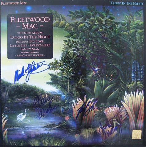 Fleetwood Mac Fully Hand Signed Tango In The Night LP Presley