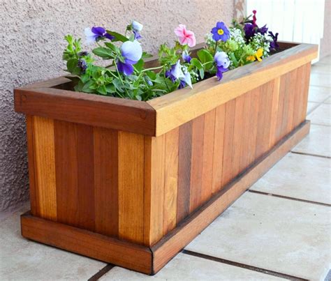 3ft Redwood Flower Planter Box For Windows Balconies Or Decks Rot