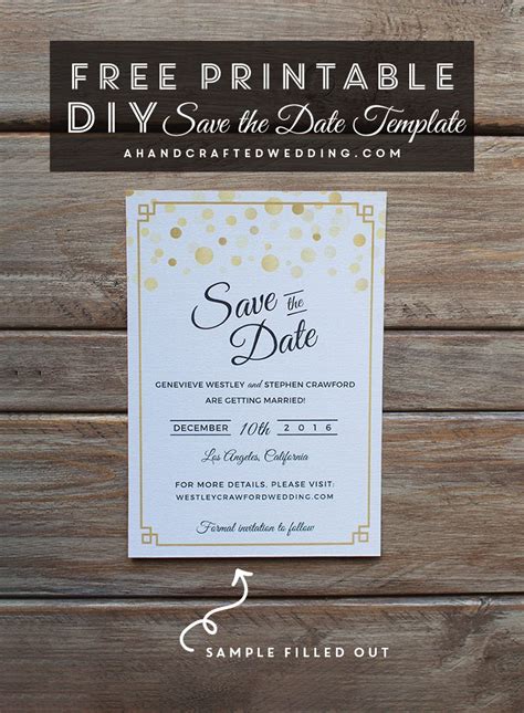 Save The Date Free Template Download Choose From Dozens Of Online Save
