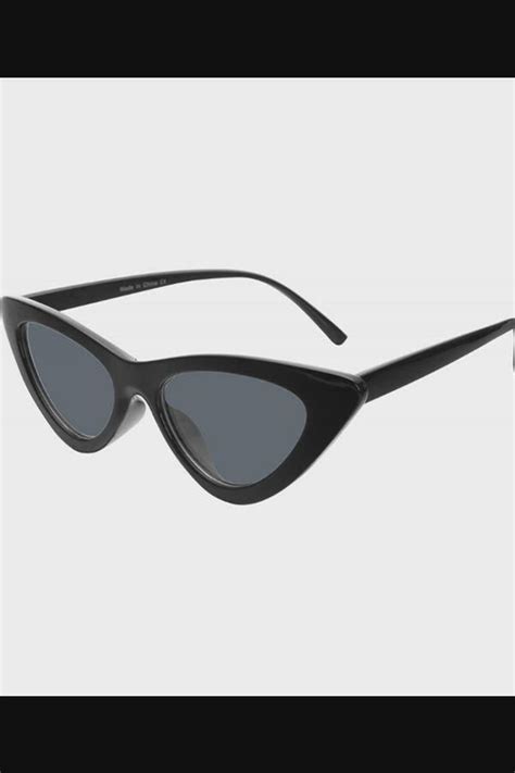Cat Eye Sunglasses Women Vintage Retro Clout Goggles Cateye Sun Glasses Black C218cut7e98