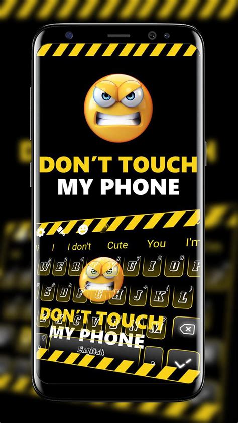 Lock Screen Wallpaper Emoji Dont Cute Girly Cute Dont Touch My Phone