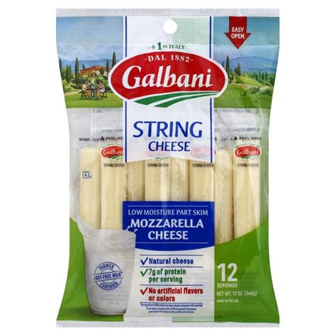 Take cheese on the go! Galbani Dairy Low Moisture Part Skim String Cheese ...