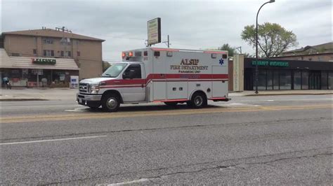 Alsip Fire Department Ambulance 2012 Responding Code 3 Youtube