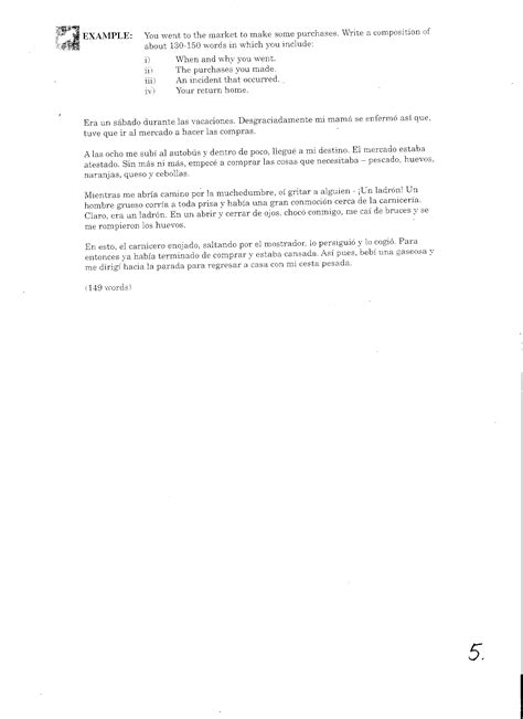 Csec Spanish Past Paper 2 Sample Question Situations Youtube Vrogue