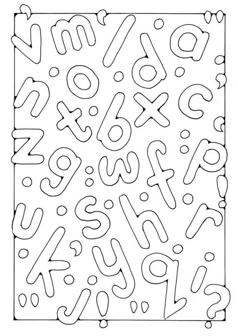 Alphabet Blocks Coloring Page