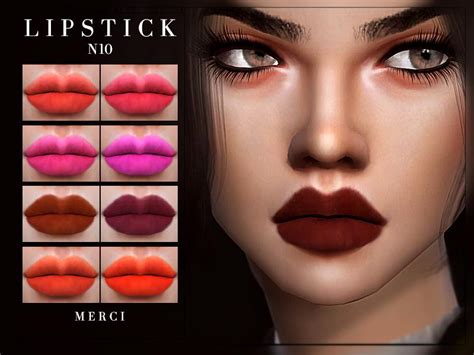Sims 4 Matte Lipstick Cc