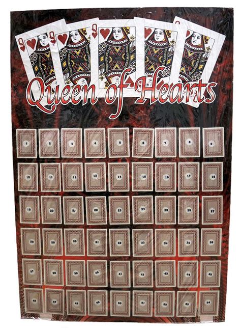 55 cards randomly arranged on the board. Queen of Hearts Board - Ohio | Queen of hearts, Queen, Ohio