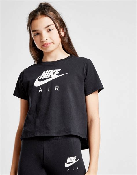 Buy Black Nike Air Girls Crop T Shirt Junior Jd Sports Jd Sports