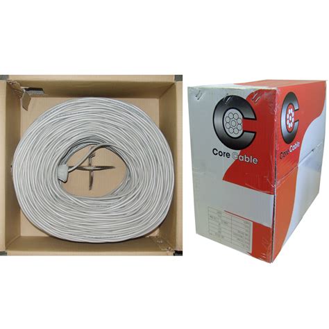 1000ft 228 White Plenum Security Cable Cmpstranded Copper
