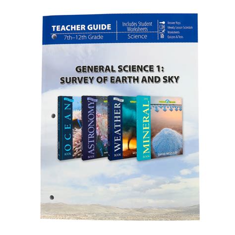 Master Books General Science 1 Teacher Survey Of Earth And Sky