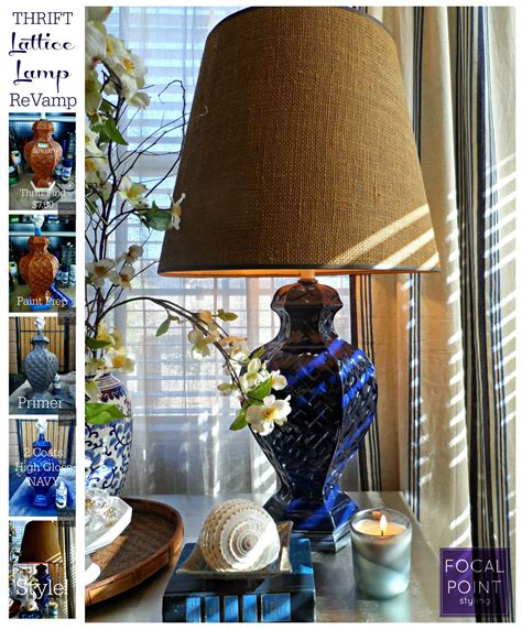 Focal Point Styling Thrift Lattice Lamp Revamp And Spring Vignette