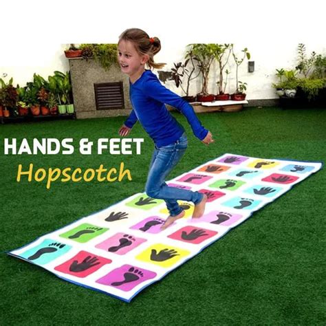 Mixcart Multicolor Hopscotch Jumbo Jumping Play Floor Games Mat For