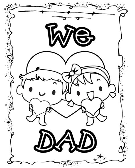 Fathers Day Coloring Pages For Kids Top 10 I Love You Dad Coloring Pages