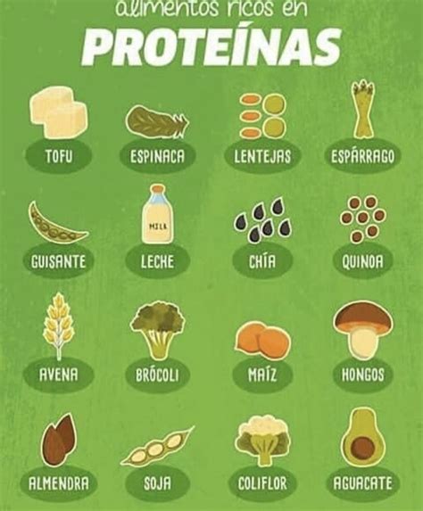 Lista De Alimentos Con Proteinas
