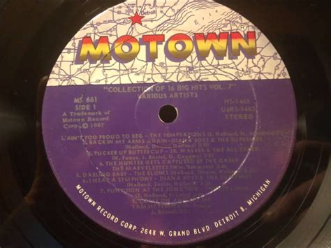 The Motown Sound 16 Big Hits Vol 7 1967 Stereo Full Lp Motown