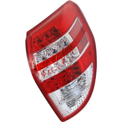 Replacement Passenger Side Tail Light Without Bulbs Clear And Red