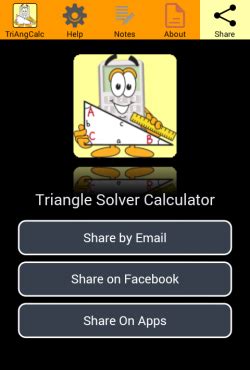 Triangle Calculator App Solves For Sides, Angles, Height, Area ...
