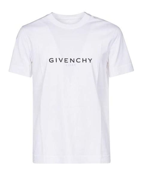 Givenchy White Reverse Slim T Shirt For Men Lyst