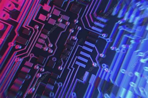 Circuit Board Artwork Stock Image C0203911 Science Photo Library