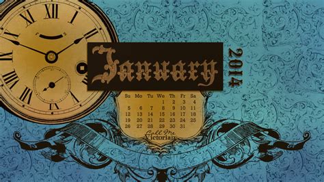 January 2014 Desktop Calendar Wallpaper Call Me Victorian
