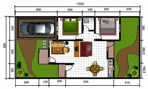 Rumah tipe ini banyak dipilih. Desain Rumah Tipe 45 - RumahLia.com