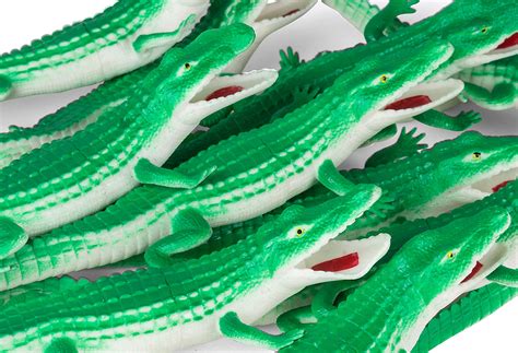Jumbo Extra Large 10 Vinyl Toy Alligator Toy Figures For Kids 1 Dozen