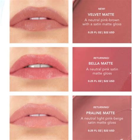 Lipsense Satin Matte Faves Gloss Collection Limited Edition