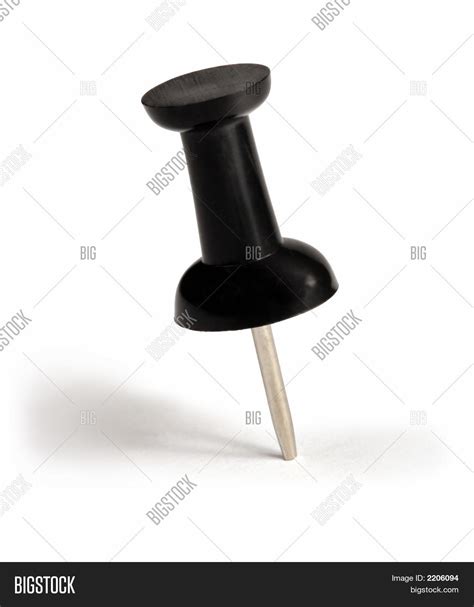 Black Push Pin Image And Photo Free Trial Bigstock