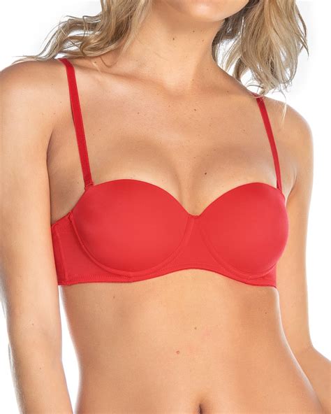 Strapless Demi Balconette Push Up Bra Leonisa