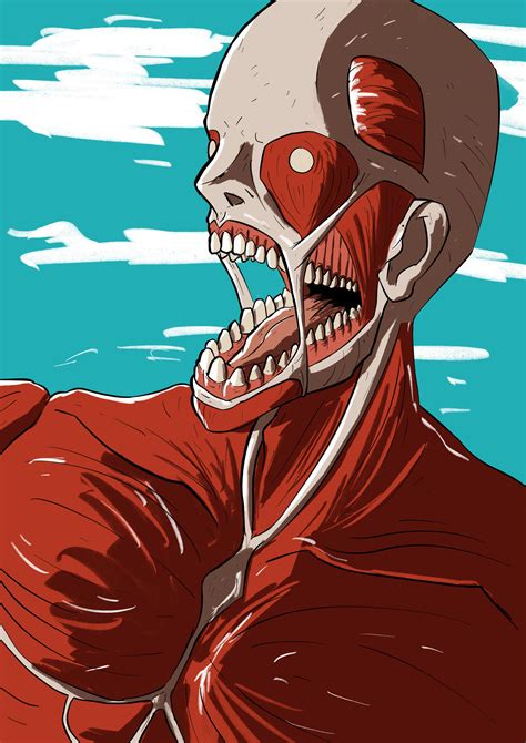 The colossal titan first appearance in shiganshina Oh boy it's the Colossal Titan (OC) : ShingekiNoKyojin