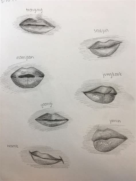 How Draw Lips Drawing