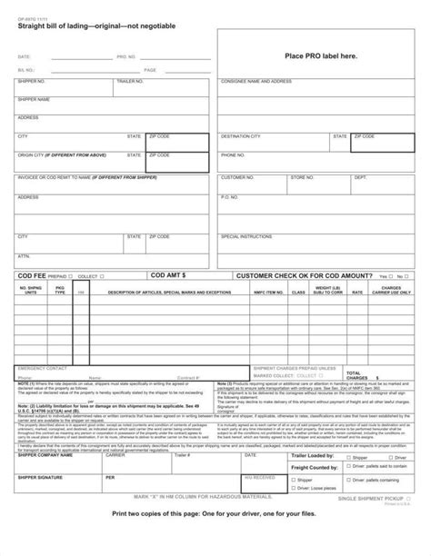 It's a document to provide evidence or proof of shipment. 24+ Bill Of Lading Templates | Bill of lading, Word ...