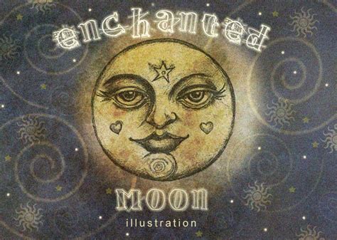 Moon Illustration Moon Art Illustration