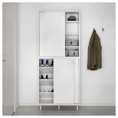 Get some great ideas here. MACKAPÄR Shoe/storage cabinet - white 31 1/2x40 1/8