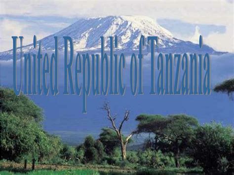Ppt United Republic Of Tanzania Powerpoint Presentation Free