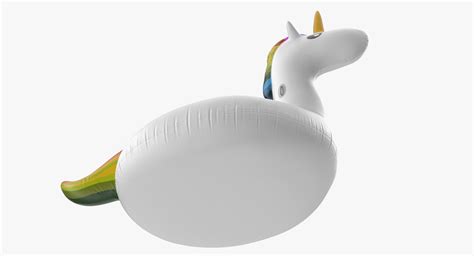 Inflatable Party Tube Swimming Unicorn 3d Model 3d Model 29 C4d Ma Max Gltf Obj Upk