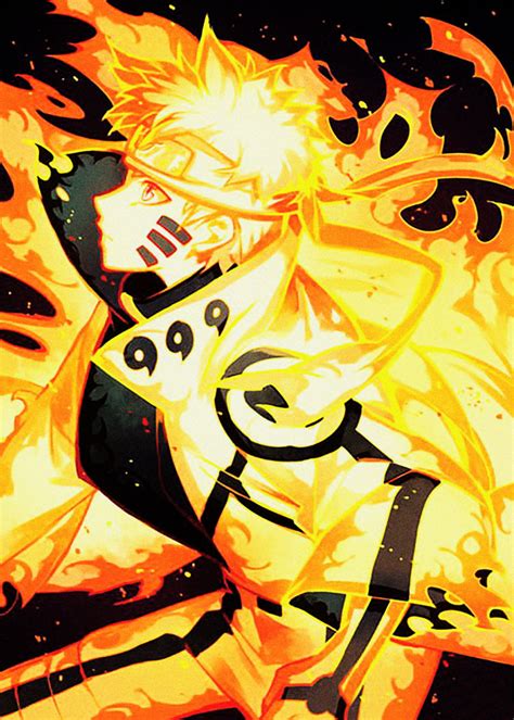 Naruto Anime And Manga Poster Print Metal Posters Displate Arte De