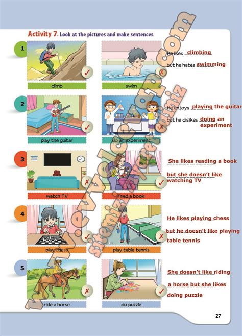 5. Sınıf Meb Yayınları İngilizce Ders Kitabı Sayfa 27 Cevabı