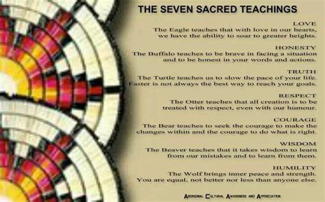 Seven Teachings Native American Spirituality Pinterest