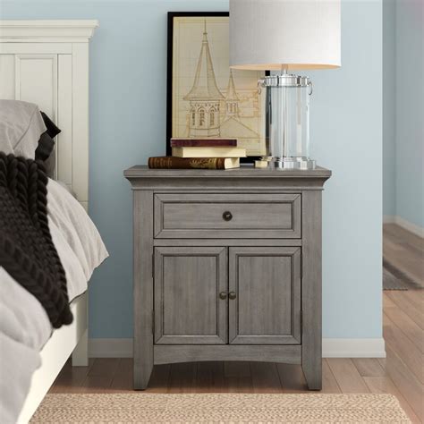 Three Posts™ Woodside Solid Manufactured Wood Nightstand And Reviews
