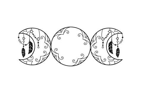 Triple Moon Free Graphics Free Svg Cutting Files