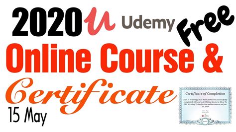 Udemy Free Online Courses With Certificate 15 May 2020 Youtube