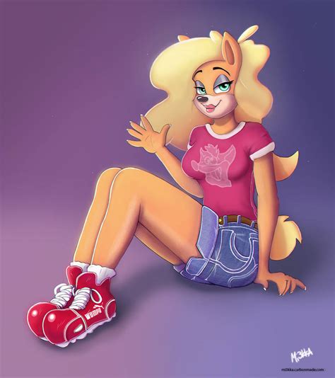 tawna waves at you crash bandicoot fanart by mi3kka on deviantart