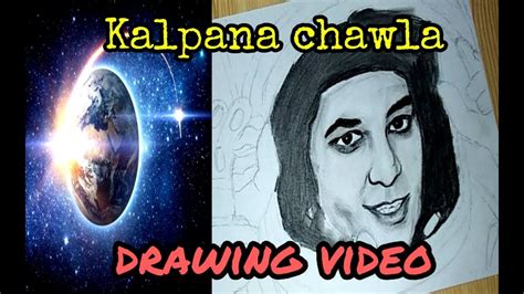How To Draw Kalpana Chawla Sketch Drawing Art Step By Step Youtube