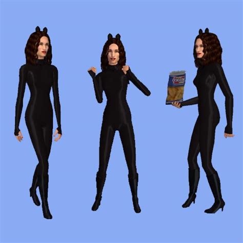 Mod The Sims Sims 4 Rent Project Maureens New Years Catsuit Movie