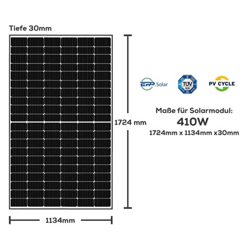 W Solar Pv Balkonkraftwerk Photovoltaik Solaranlage Mcsonne